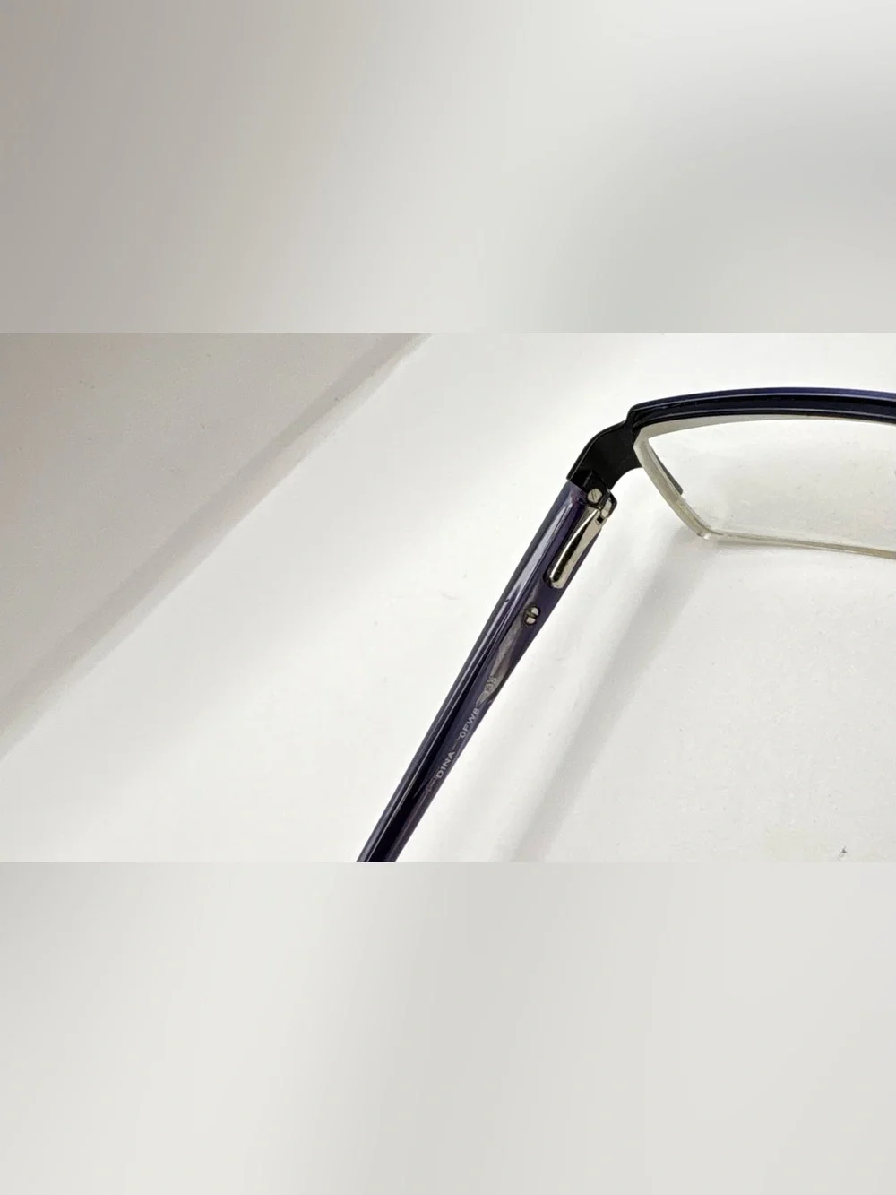 Banana Republic Dina Blue Oval Half-Rim Sunglasses Frames Only